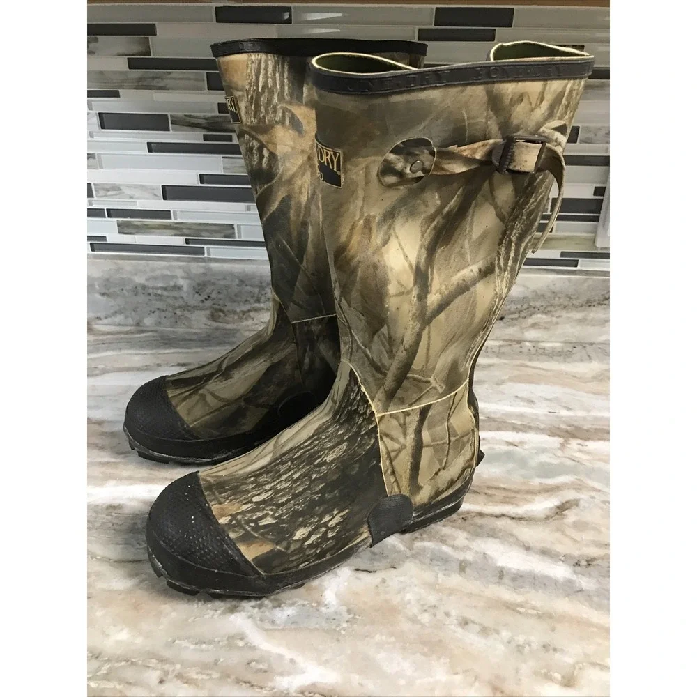 Bone Dry Waterproof Rubber 1000 grams Thinsulate Boots Steel Shank Men's Sz 8